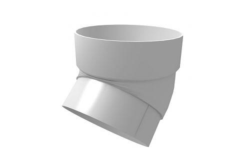 Колено трубы 45° ПВХ Grand Line стандарт белый фото 1