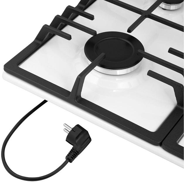 Газовая варочная поверхность Maunfeld EGHE.64.43CW/G белый фото 10