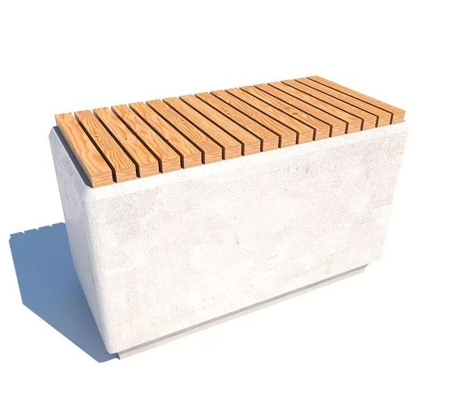 Скамья из архитектурного бетона фото 8