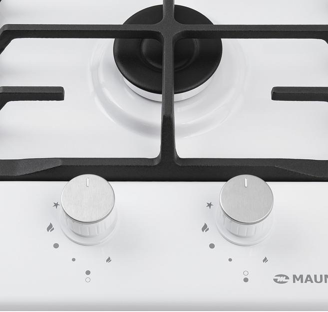 Газовая варочная поверхность Maunfeld EGHE.32.63CW/G белый фото 5