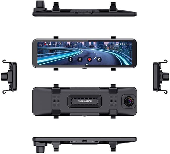 Видеорегистратор TrendVision CarPlay Mirror черный 2Mpix 2160x3840 2160p 150гр. MSTAR 8826 фото 5