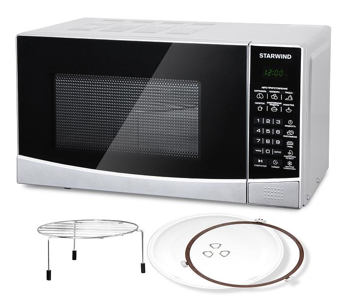 Микроволновая Печь Starwind SMW2820 20л. 700Вт серебристый/черный фото 4