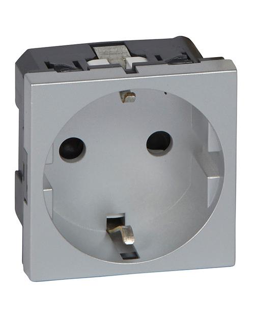 Розетка Legrand 079213 Msc 2К+З н.ст. в/заж ал. фото 1