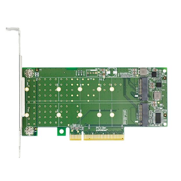 Lr-Link LRNV95N8 PCIe x8 to 2-Port M.2 NVMe Adapter, Supports 2*M.2 NVMe SSD for 2230, 2242, 2260,2280 and 22110mm фото 1