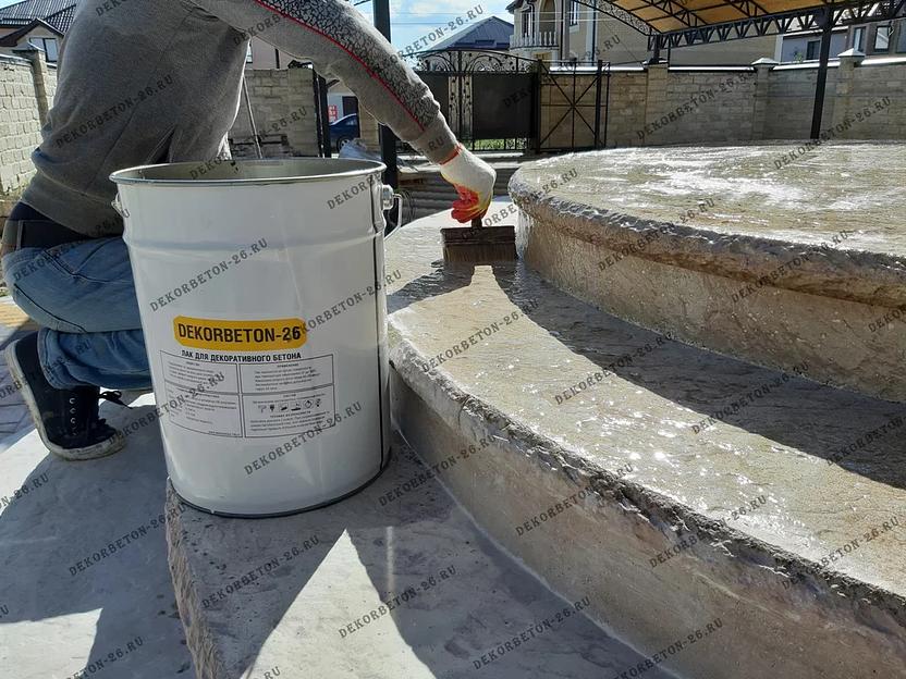 Лак - пропитка для бетона светостойкий к У/Ф излучению 20 л фото 2