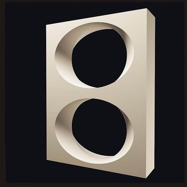 Блоки 3D гипсовые для перегородок «Омега» 400х500х100 мм фото 1