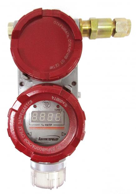 ДАК-CH4-129 ИБЯЛ.418414.071-129 датчик-газоанализатор CH4 взрывозащищённый одноканальный инфракрасный с блоком БПС-21М невзрывозащищённого типа, корпус из нержавеющей стали, рабочая температура от -60 до +80 °С, IP66-68, диапазон измерения 0 - 100 % НКПР, фото 1