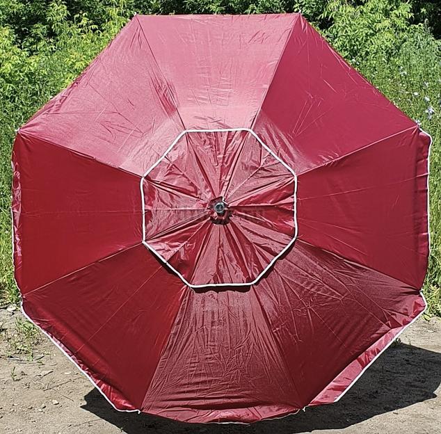 Зонт-пляжный (садовый) «Diniya» 110 см Х8К Бордовый, опт фото 1