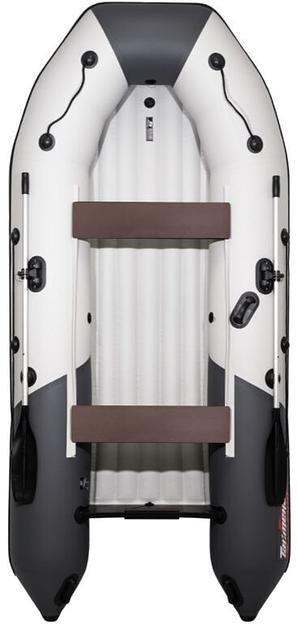 Лодка Таймень NX 3400 НДНД PRO, 3400*1600*450 мм., цвет: серый-графит фото 3