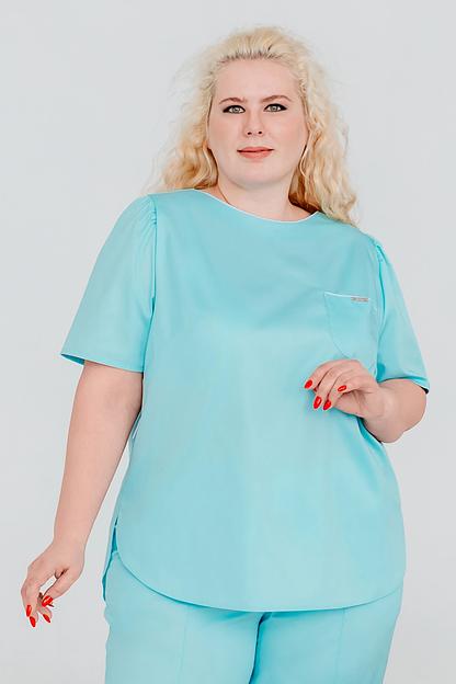 Блуза медицинская женская VF3-80-04-1, 16F+0F, опт фото 6