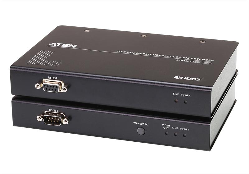 Квм удлинитель ATEN USB DisplayPort HDBaseT2.0 KVM Extender (4K@100м) (CE920-ATA-G) фото 1