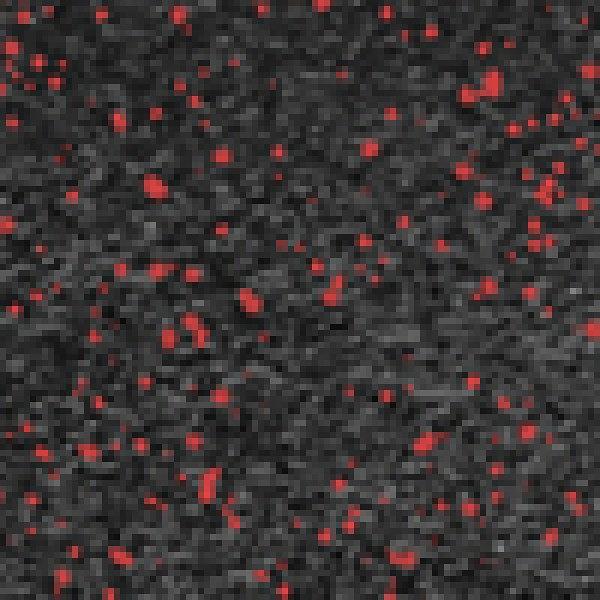 Резиновое покрытие Rubblex Sport Puzzle 1000x1000 MIX - каучуковая крошка, Цвет Красный и черный, Толщина модуля 10 мм. фото 1