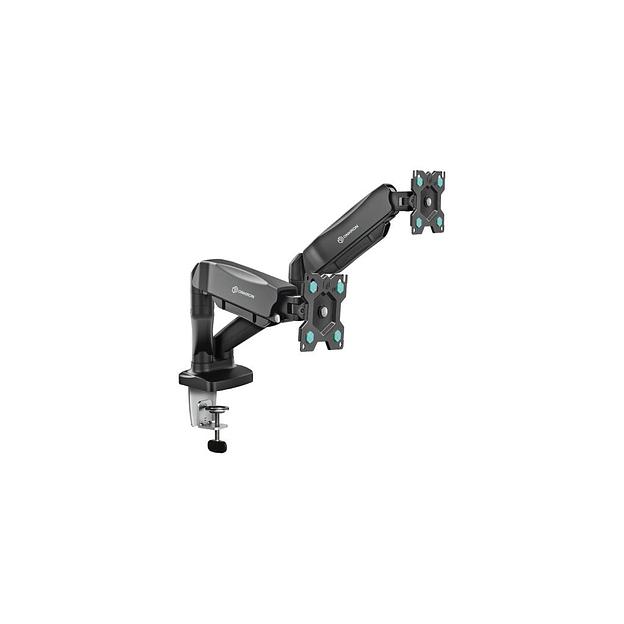 Кронштейн для мониторов ONKRON G160, до 32", до 16кг, настольный, поворот и наклон верт.перемещ., черный фото 1