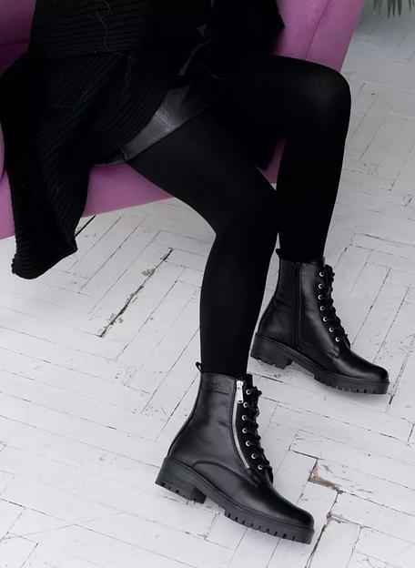 Ботинки берцы BuzShoes зимние черные ОПТ фото 1