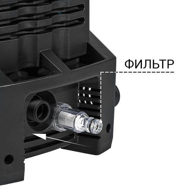 Bort BHR-1700-PRO Мойка высокого давления [93416305] { 1600 Вт, максимальное давление 120 бар, рабочее давление 90 бар, 7 л/мин, 4 кг, набор акссесуаров 7 шт } фото 4