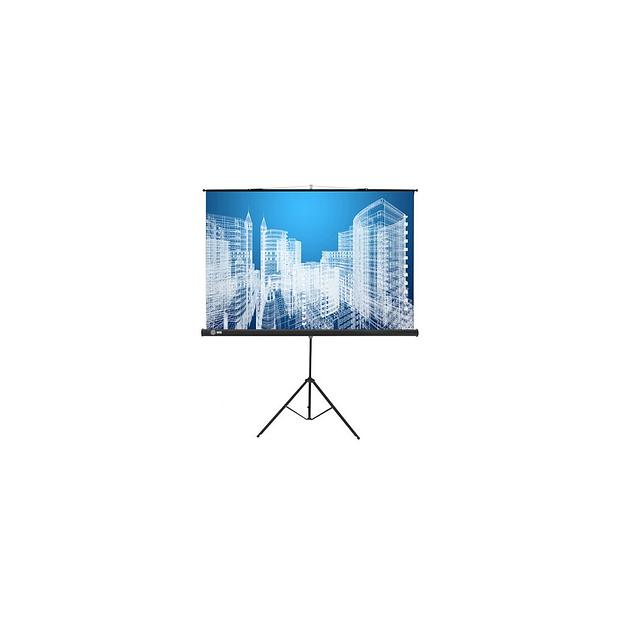 Экран Cactus Triscreen CS-PST-104x186, 186х104.4 см, 16:9, напольный черный фото 1