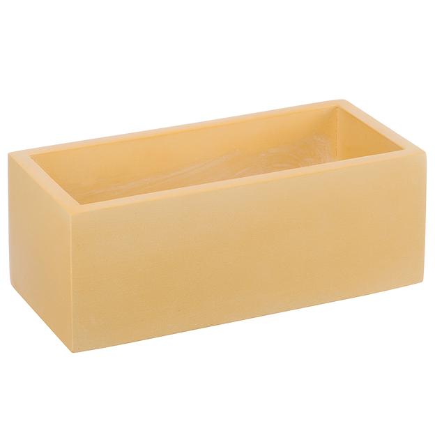 Кашпо Квадро прямоугольный, 0,85л., желтый фото 1