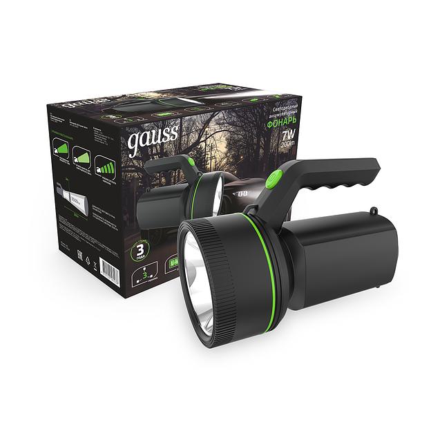Прожектор Gauss GFL601 черный 7Вт лам.:светодиод. (GF601) фото 2