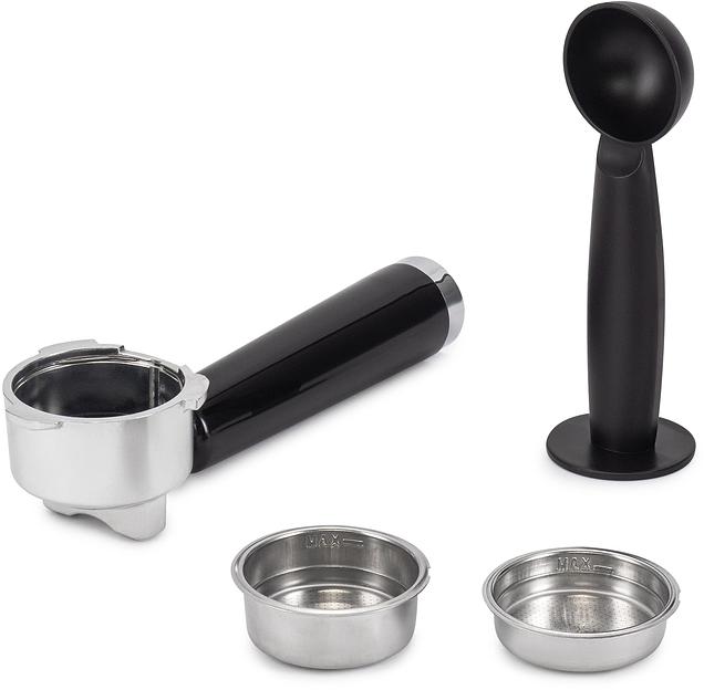 Кофеварка рожковая Hyundai HEM-9999 1350Вт серебристый фото 10