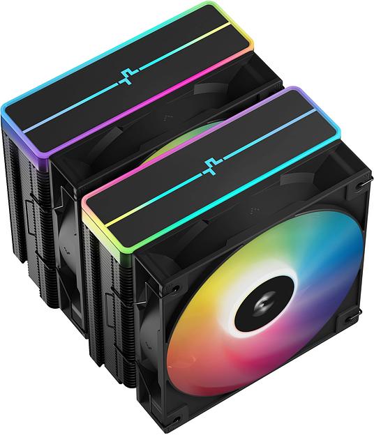 Устройство охлаждения(кулер) Deepcool AG620 Bk V2 ARGB Soc-AM5/AM4/1200/1700/1851 черный 4-pin 15-29dB Al+Cu 260W 1330gr Ret (R-AG620-BKAMMN-GJD) фото 3