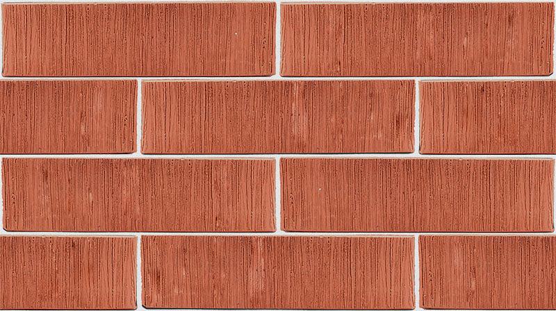 Кирпич лицевой одинарный фактурный «Москва» (Красный) Бархат фото 2