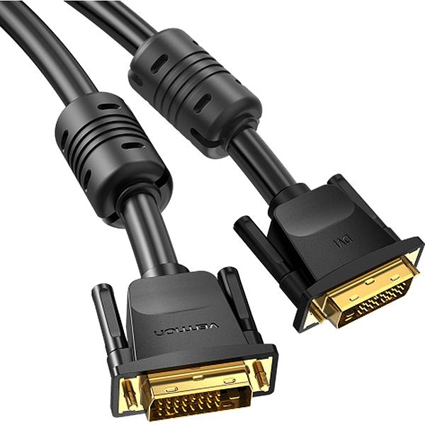 Кабель Vention DVI-D Dual link 25M/25M с ферритовым фильтром - 2м. Кабель Vention DVI-D(m)/DVI-D(m) - 2 м (EAABH) фото 2