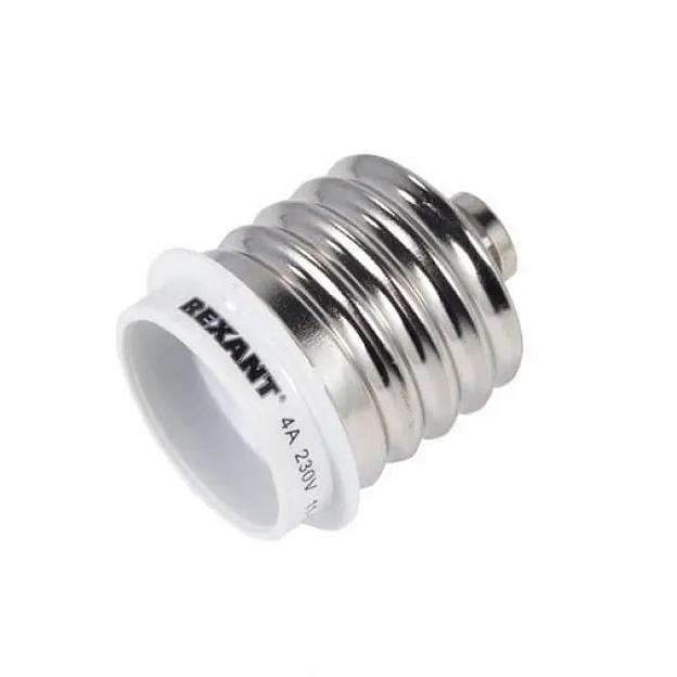 REXANT 11-8821 Переходник цокольный E40-E27 белый фото 1