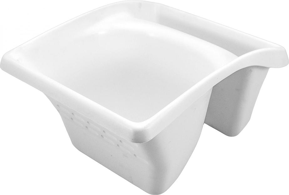 Kовш для краски DECOR 180х125х225 мм, 1,2л белый (область хранения мини-валиков и кистей до 100 мм) фото 1