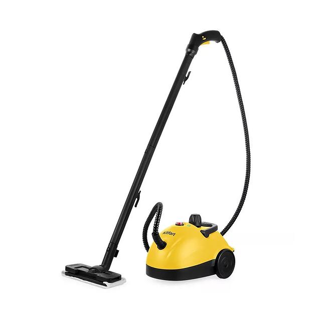 Пароочиститель Kitfort КТ-9136-1 черно-желтый фото 1