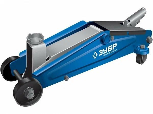 Домкрат Зубр «43055-3-K» Т77 гидравлический подкатной в кейсе ОПТ фото 7