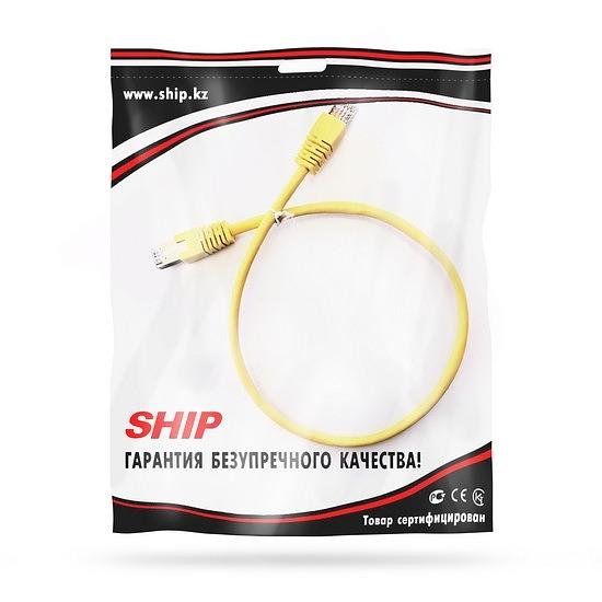 Патч Корд SHIP S4025YL0050-P Cat.5e FTP LSZH RJ-45 0.5 м Жёлтый Пол. пакет фото 2