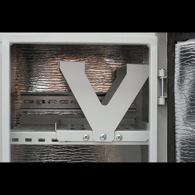 Шкаф уличный серии Real1, 522х252х310, RAL7035, с утеплителем фото 5