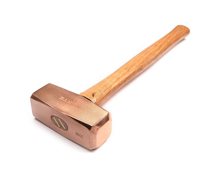 Кувалда  2 медная с деревянной ручкой HOR с поверкой фото 2