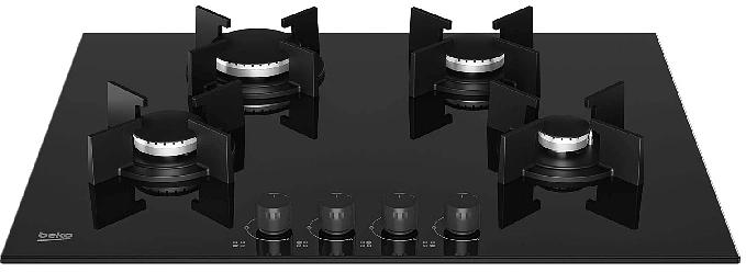 Газовая варочная поверхность Beko HING642202SB черный фото 2