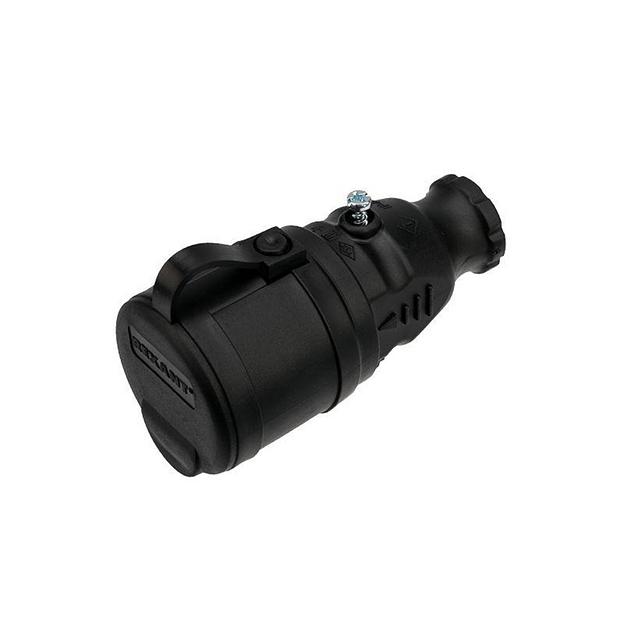 Розетка переносная влагозащ. с крышкой с/з 16А IP44 каучук Rexant 111-004 фото 1