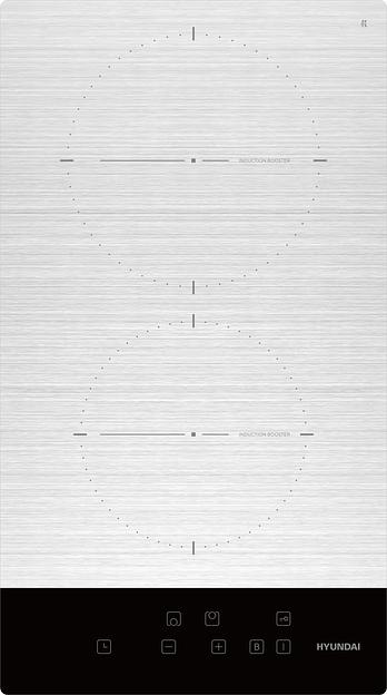 Индукционная варочная поверхность Hyundai HHI 3772 GR серебристый фото 1