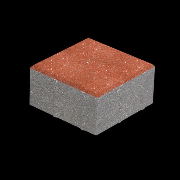 Плиты бетонные тротуарные 1.К.6 малый квадрат красный опт фото 1