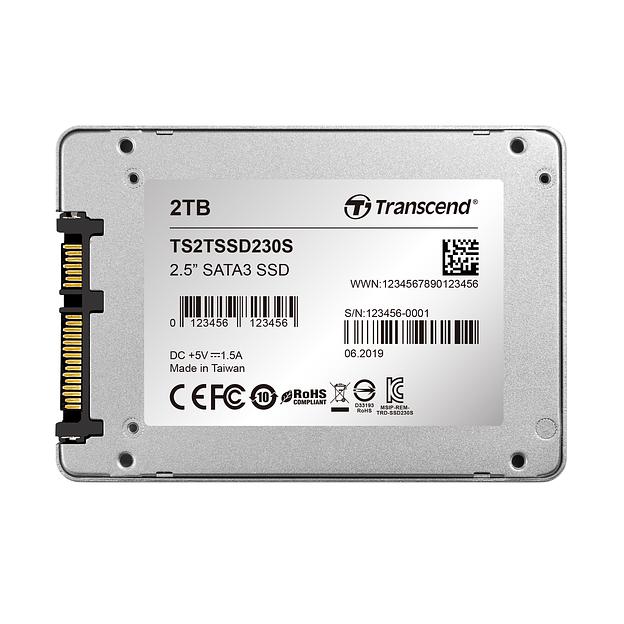 Накопитель SSD Transcend SATA III 2Tb TS2TSSD230S SSD230S 2.5" фото 6