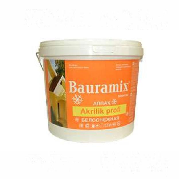 Краска водно-дисперсионная Bauramix «Akrilik profi» белоснежная 25 кг ОПТ фото 1