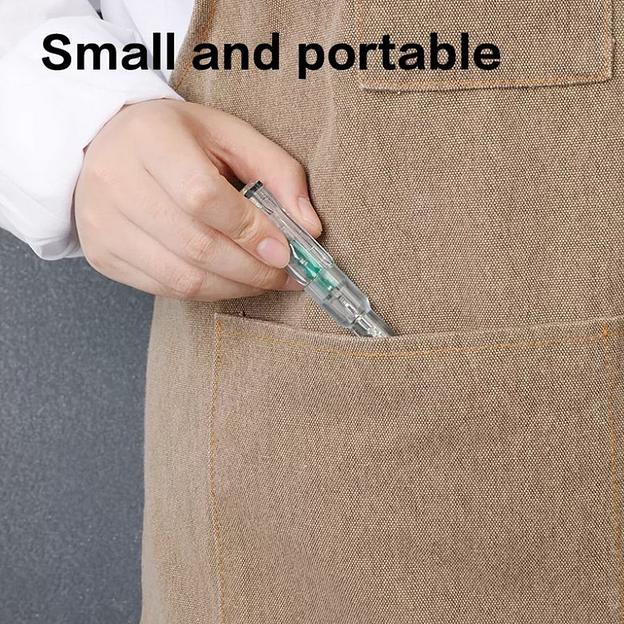 Измерительный и разметочный инструмент Deli Индикаторная отвертка-тестер напряжения светодиодная Deli DL8004 12-250 В фото 4