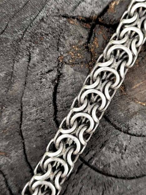 Мужской серебряный браслет плетение Рамзес 925 фото 3