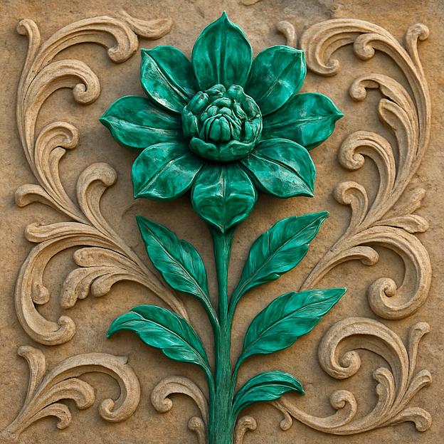 Каменный цветок (декор) фото 1