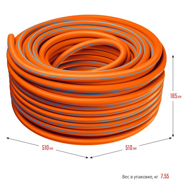 GRINDA FLEX 3, 3/4″, 50 м, 20 атм, из термоэластопласта, трёхслойный, армированный, гибкий, поливочный шланг, PROLine (429008-3/4-50) фото 6