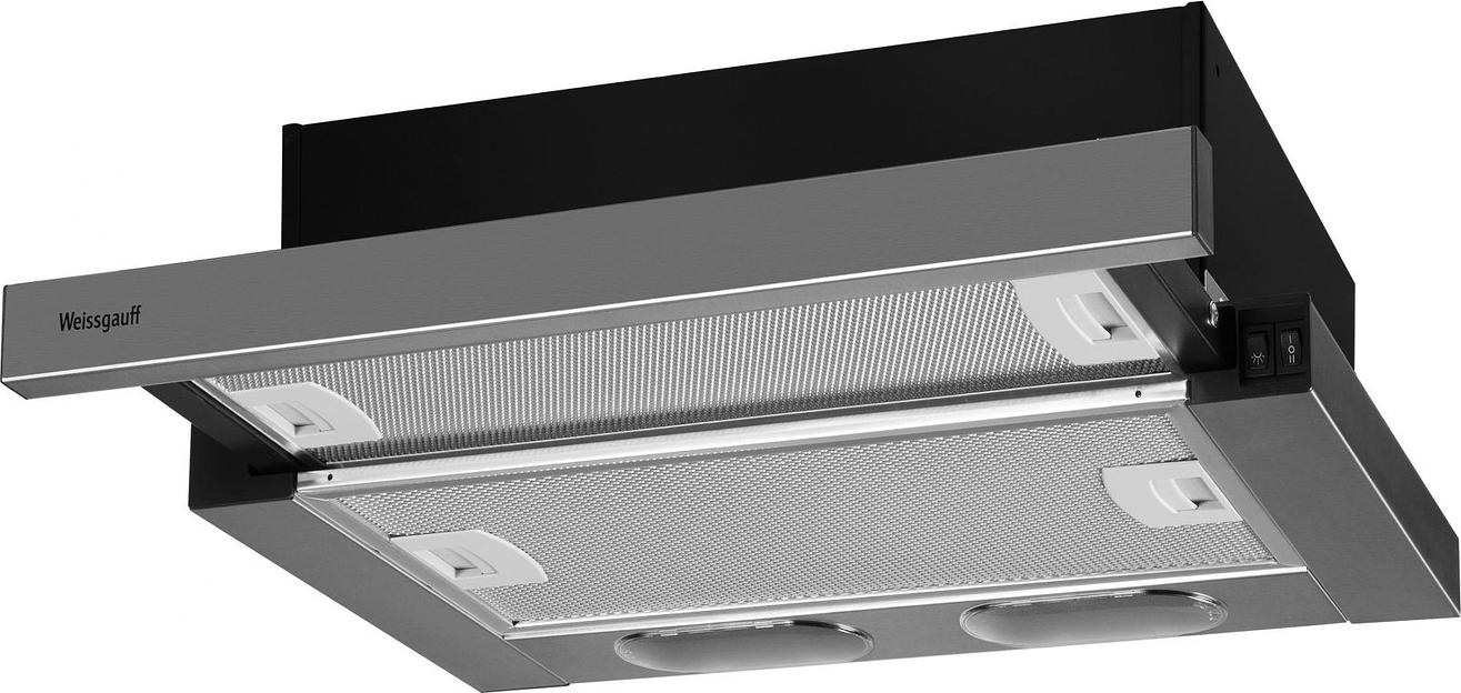 Вытяжка встраиваемая Weissgauff TEL 450 X нержавеющая сталь управление: кнопочное (1 мотор) фото 2