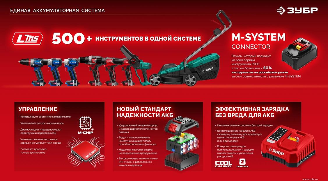 Бесщеточная дрель-шуруповерт ЗУБР 20 В, 45 Н·м, 1 АКБ LMS (2 А·ч), (ДБ-45-21) фото 5