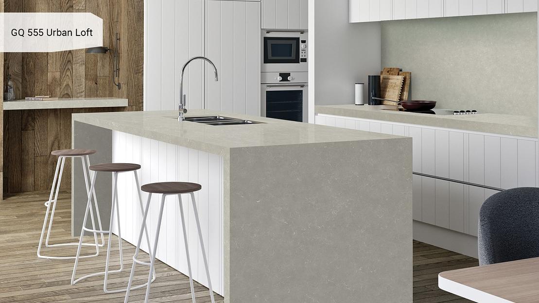 Кварцевый камень Grandex quartz «GQ 555 Urban Loft» ОПТ фото 3