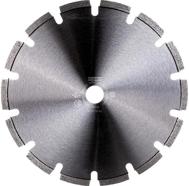 Диск алмазный по бет. DeWalt DT3773 (00000015138) d=230мм d(посад.)=22.2мм (угловые шлифмашины) фото 2