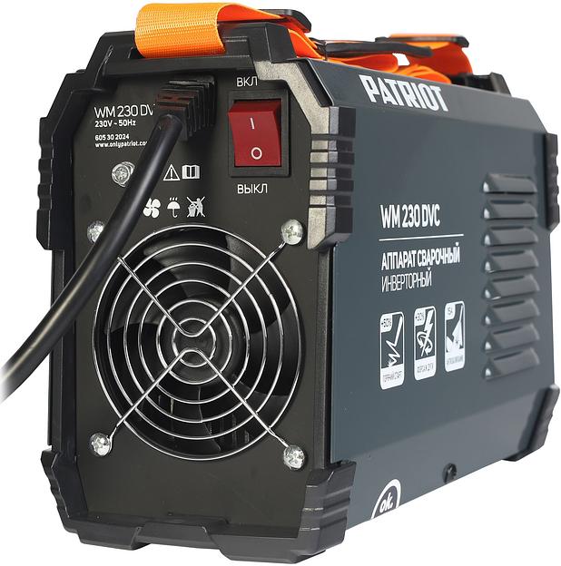 Сварочный аппарат Patriot WM230DVC инвертор ММА 10.7кВт (кейс в комплекте) фото 5