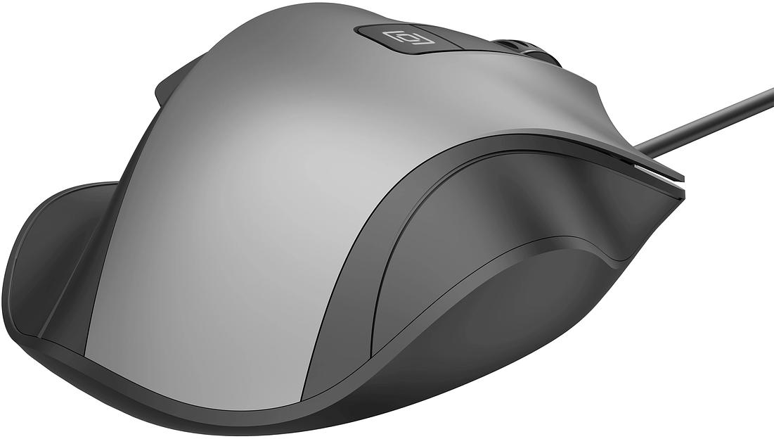 Мышь Оклик 504M черный/серый оптическая (3600dpi) silent USB (6but) фото 6