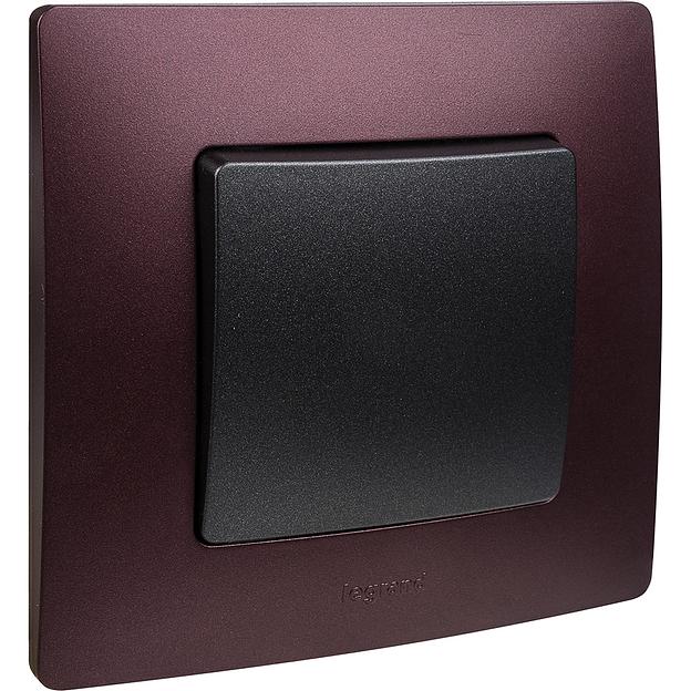 Выключатель одноклавишный, автоматические клеммы, Etika, 10AX, 250В~, антрацит Legrand 672601 фото 9